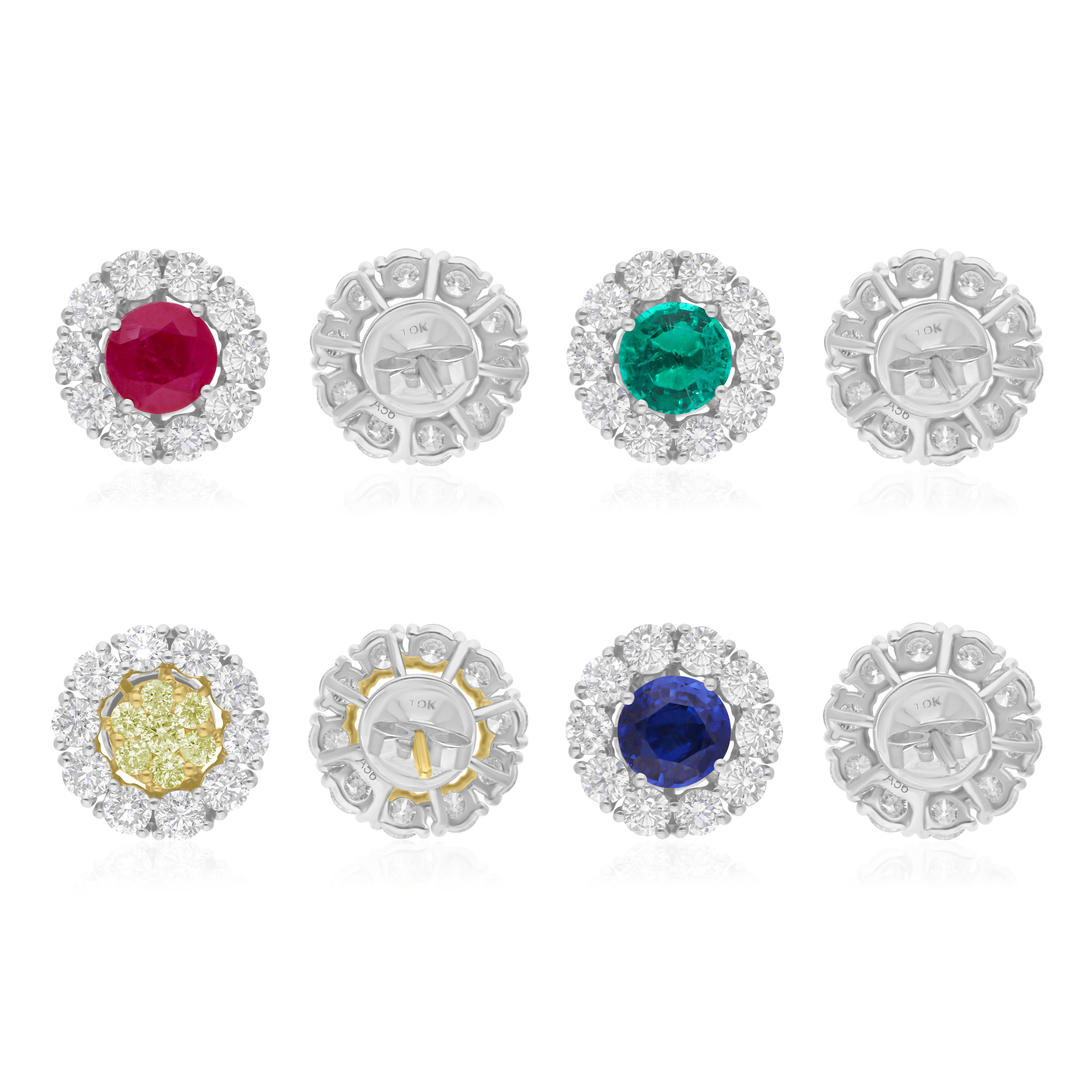 Fusi in oro a 18 carati, questi squisiti orecchini sono impreziositi da una gemma lavorata di 8,79 carati e da 2,81 carati di diamanti scintillanti.

Segui la vetrina di Spectrum Jewels per vedere le ultime collezioni e i pezzi esclusivi. Spectrum