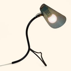 Green Rigitule "cocotte" Lamp in the Style of Mathieu Matégot, 1950s.