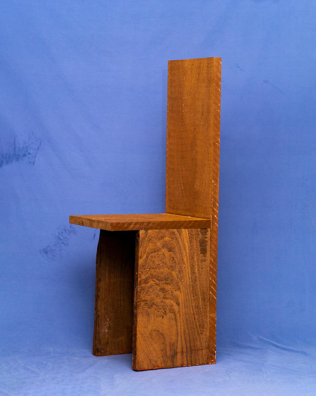 Rare opportunity to own 1 of 1 signed Green River Project LLC Chair. 

This chair was made while Green River Project was in British Columbia, it was from a reclaimed hardwood spot they had found on Vancouver Island. It's sort of a meditation on a