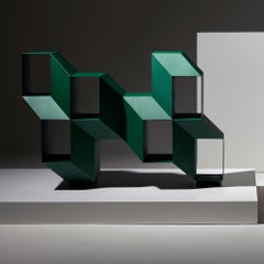Green Rocky Credenza by Charles Kalpakian for La Chance