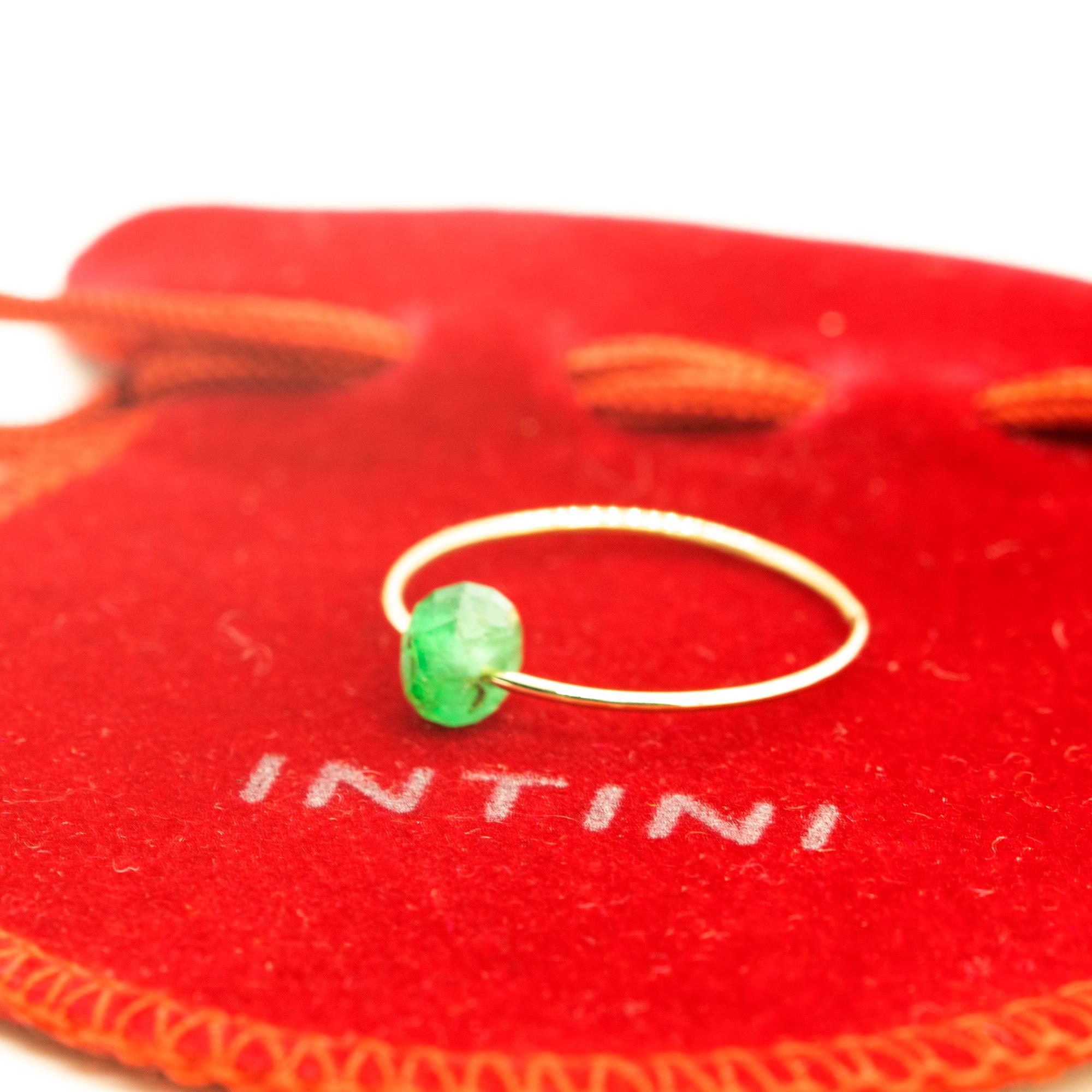 Signature INTINI Jewels Planet ring. Contemporary ring design in 18 karat yellow gold.  Passion and intensity mixed in one jewel. Delight yourself with a strong, minimalist design, just for a stunning chic look. This fancy design is made for a woman