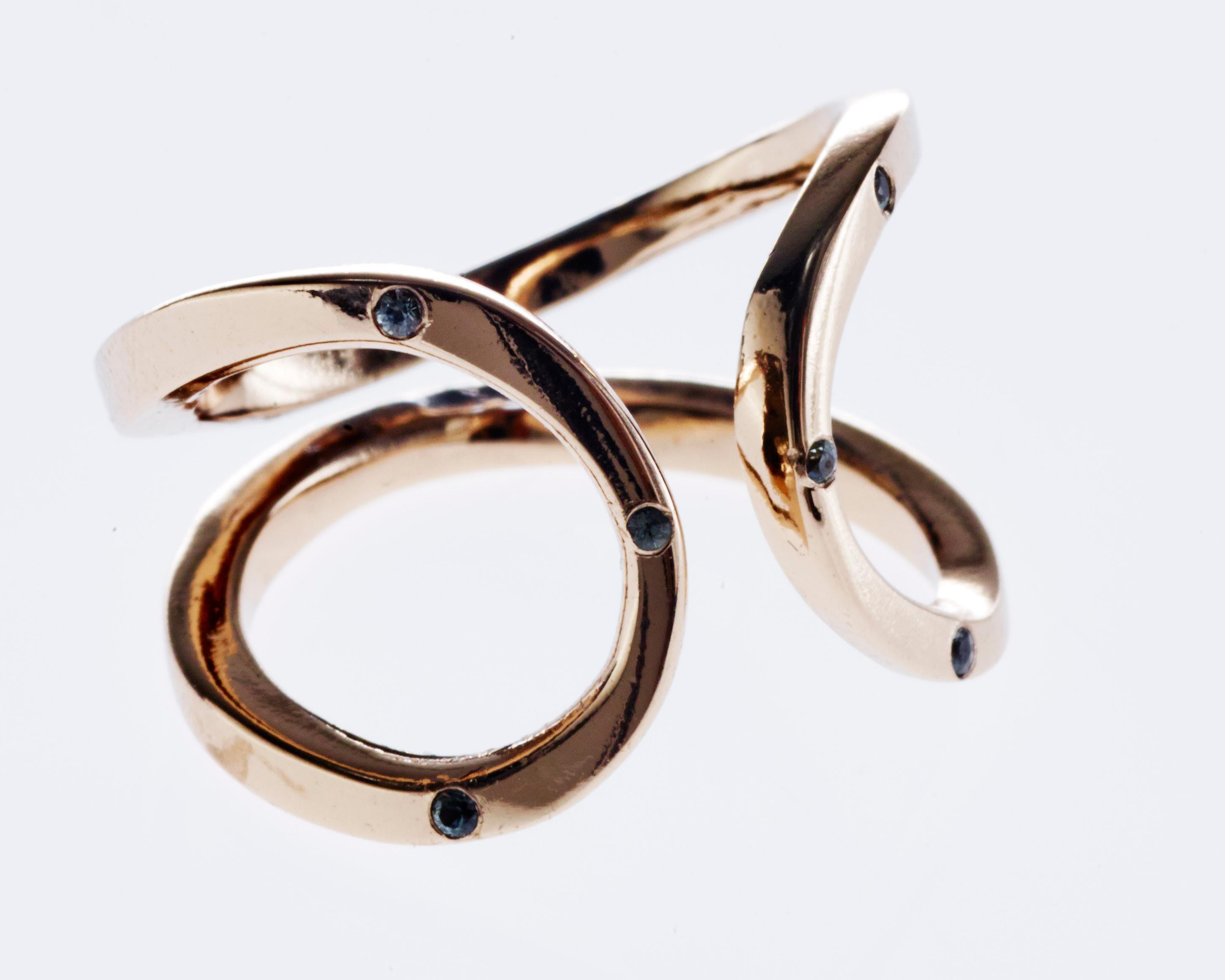 Green Sapphire Love Ring Open Adjustable Bronze Infinity J Dauphin
J DAUPHIN 