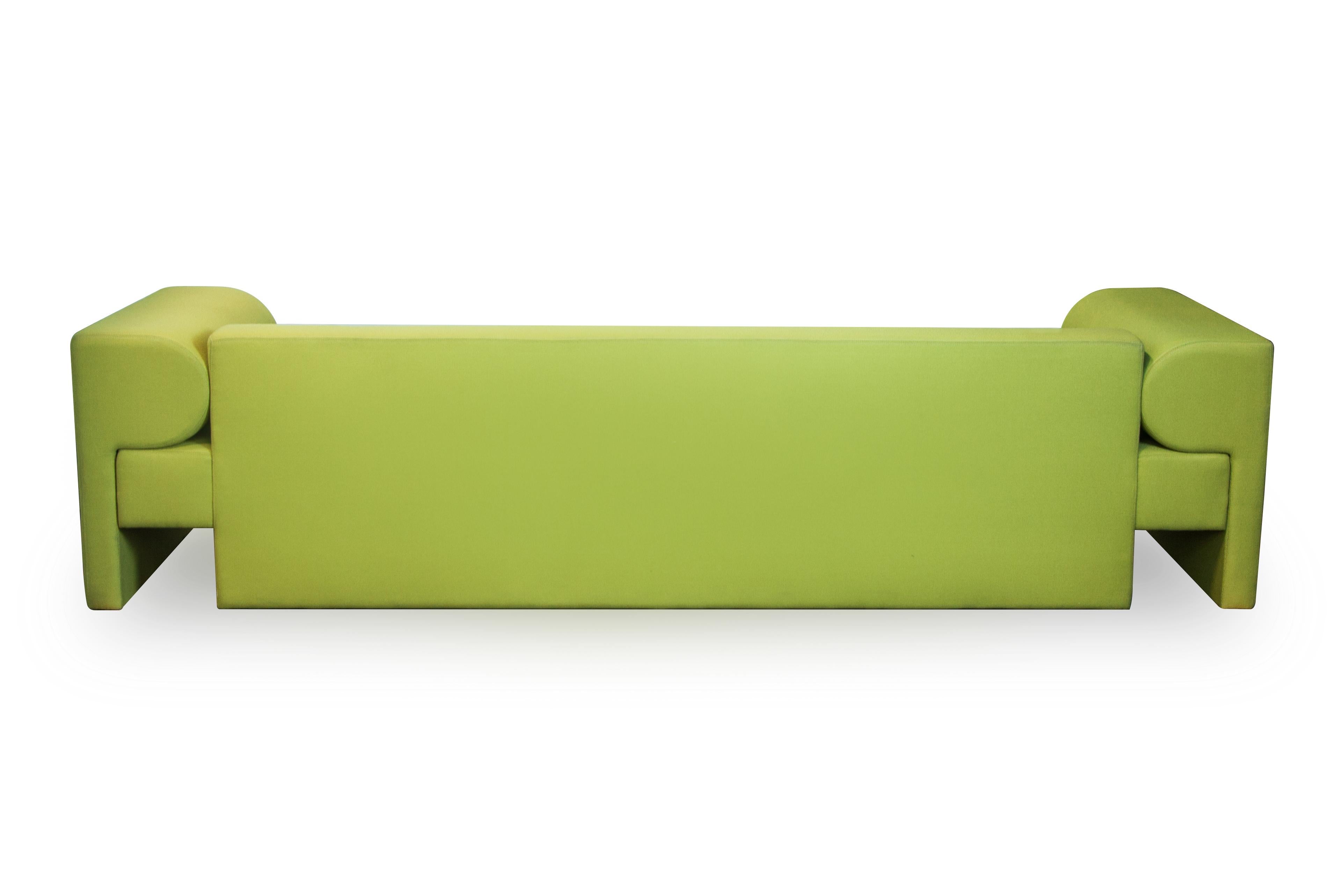 Post-Modern Green Say Sofa by Gentner Design For Sale