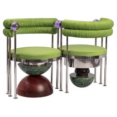 Green Secretaire Double Lounge Chairs von Mas CreATIONS BY MASQUESPACIO