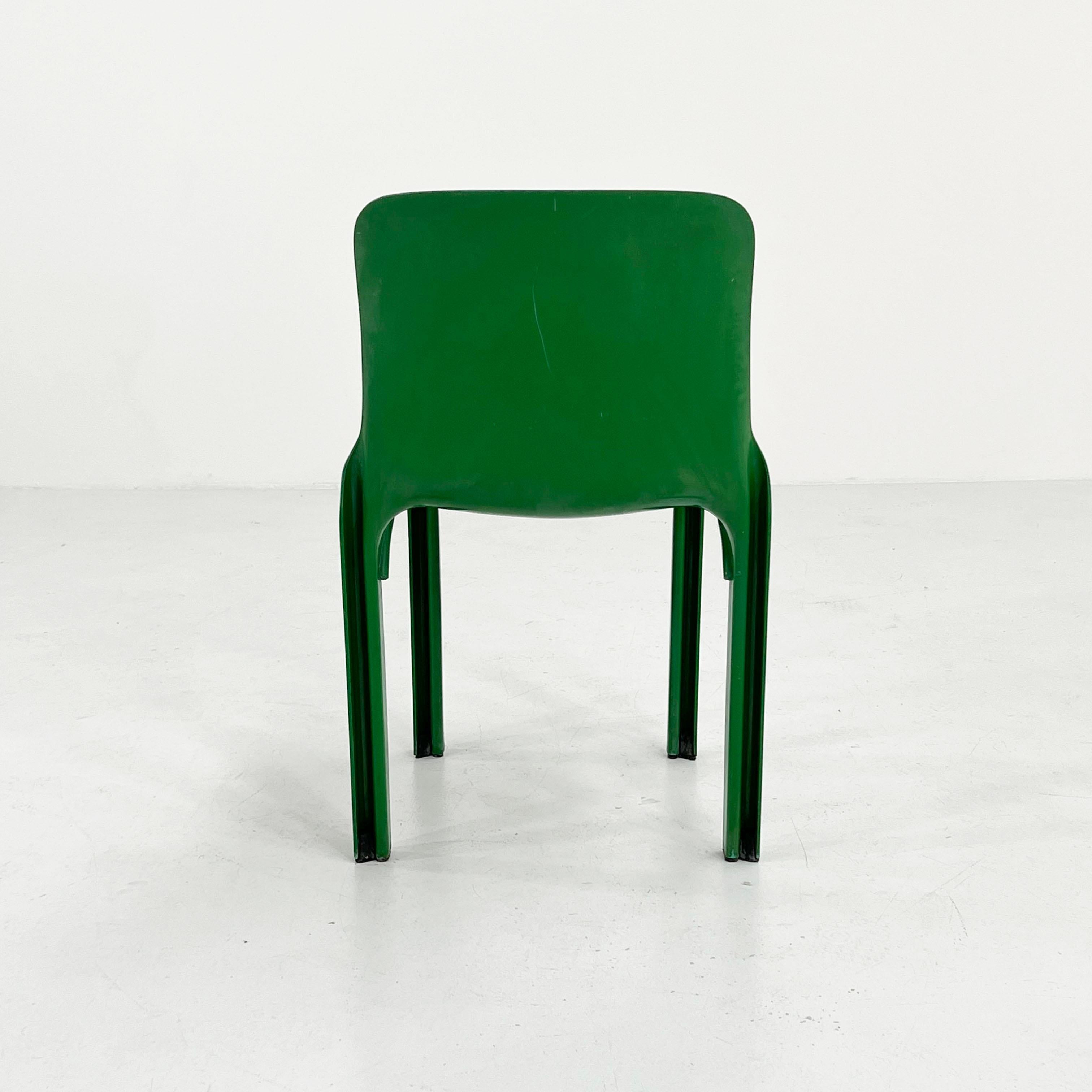 Plastic Green Selene Chair by Vico Magistretti for Artemide, 1970s