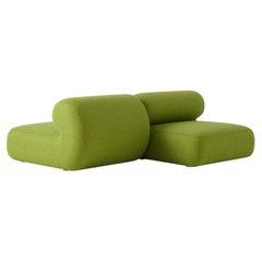 Green Set of 2 Michelin Straight Module by Pepe Albargues