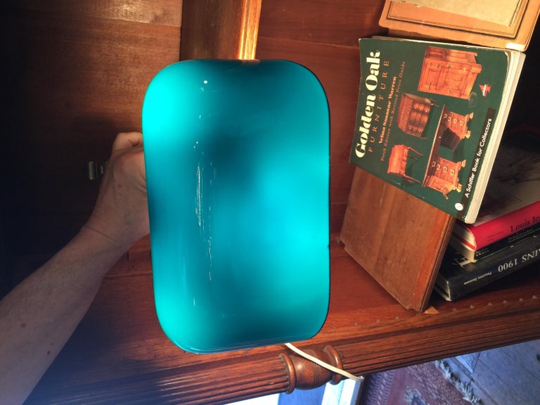 Green Shade Banker S Lamp For A Roll Top Desk Etc By Emeralite Art Nouveau At 1stdibs