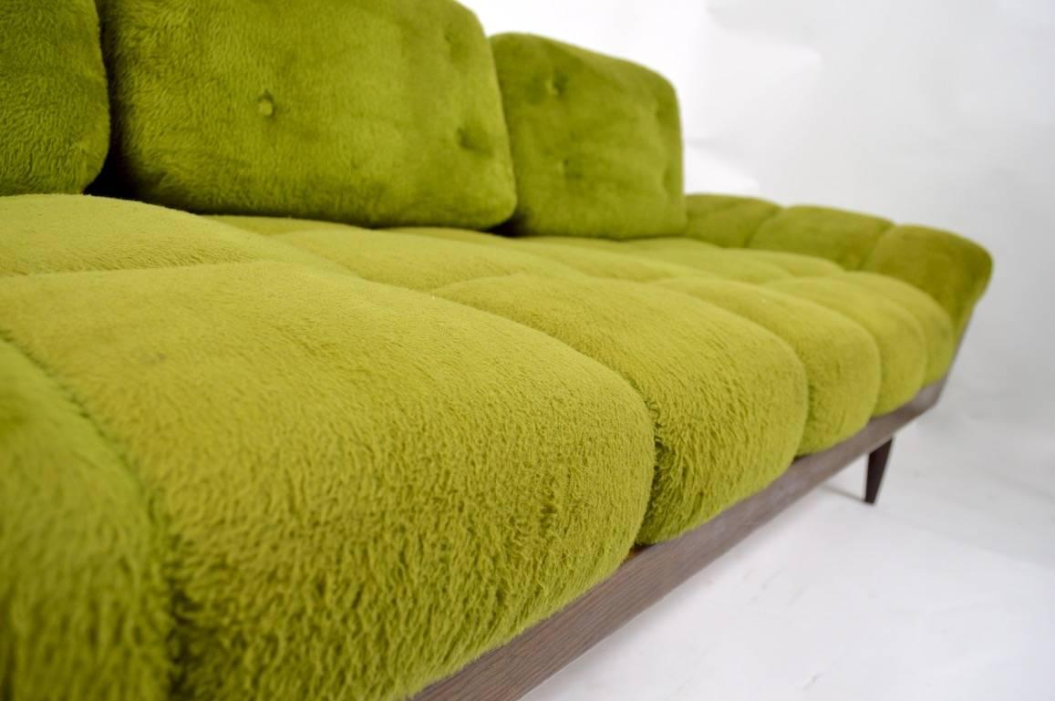 Green Shag Sofa 1