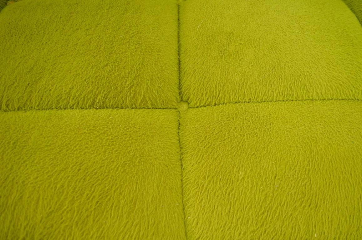 American Green Shag Sofa