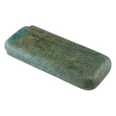 Green Shagreen Cigar Case, circa 1920