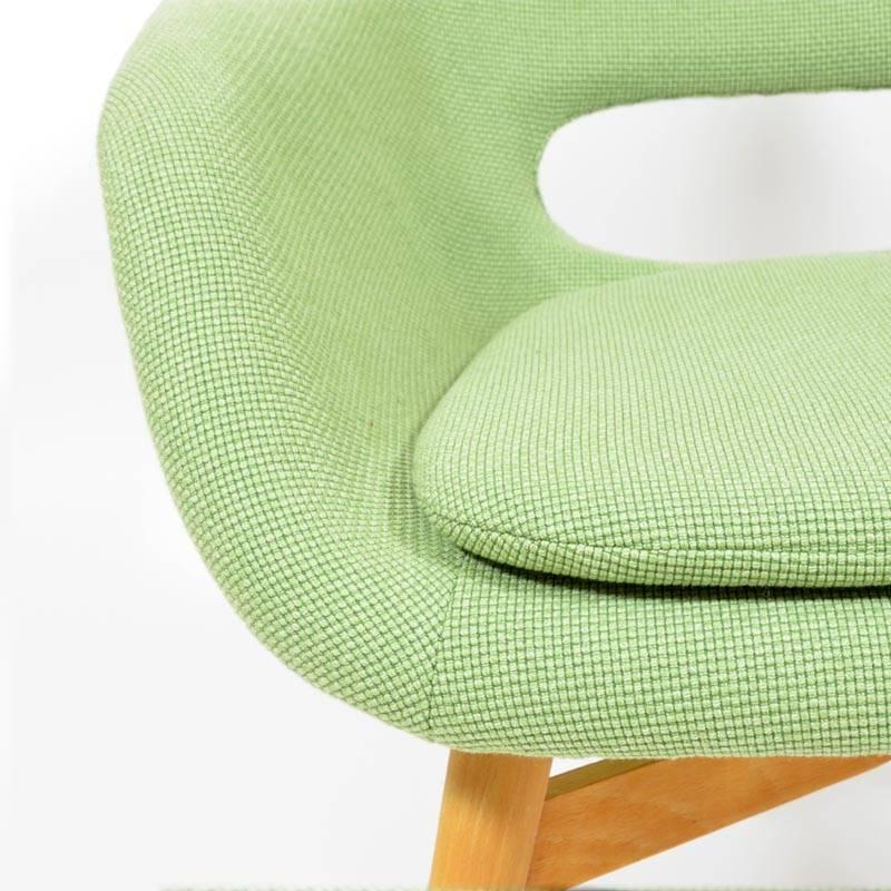 Mid-20th Century Green Shell Chair by Miroslav Navrátil, 1960s For Sale
