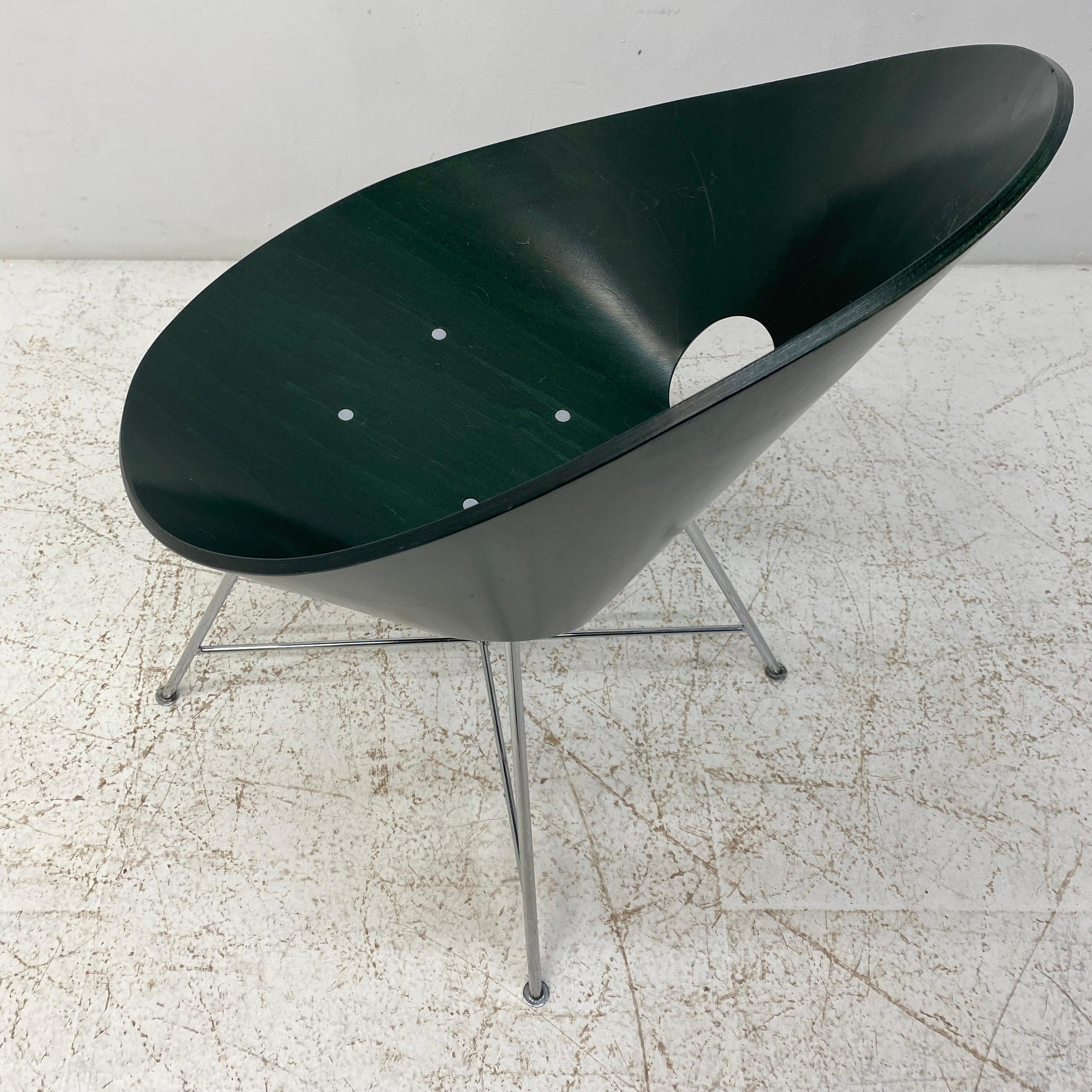 Green Shell Dining Chairs Eddie Harlis For Sale 1