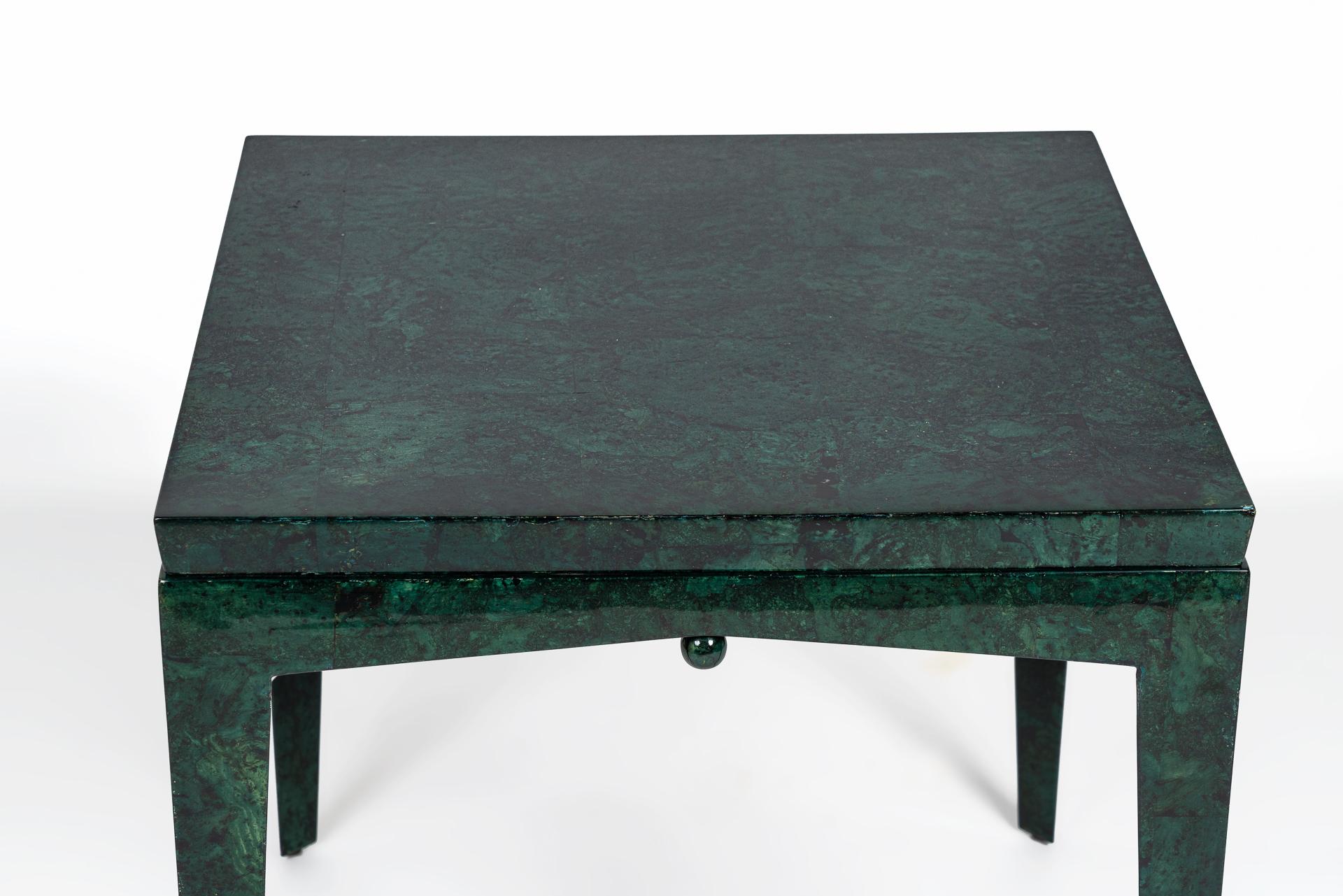 Modern Green Side Table Pilati Design For Sale