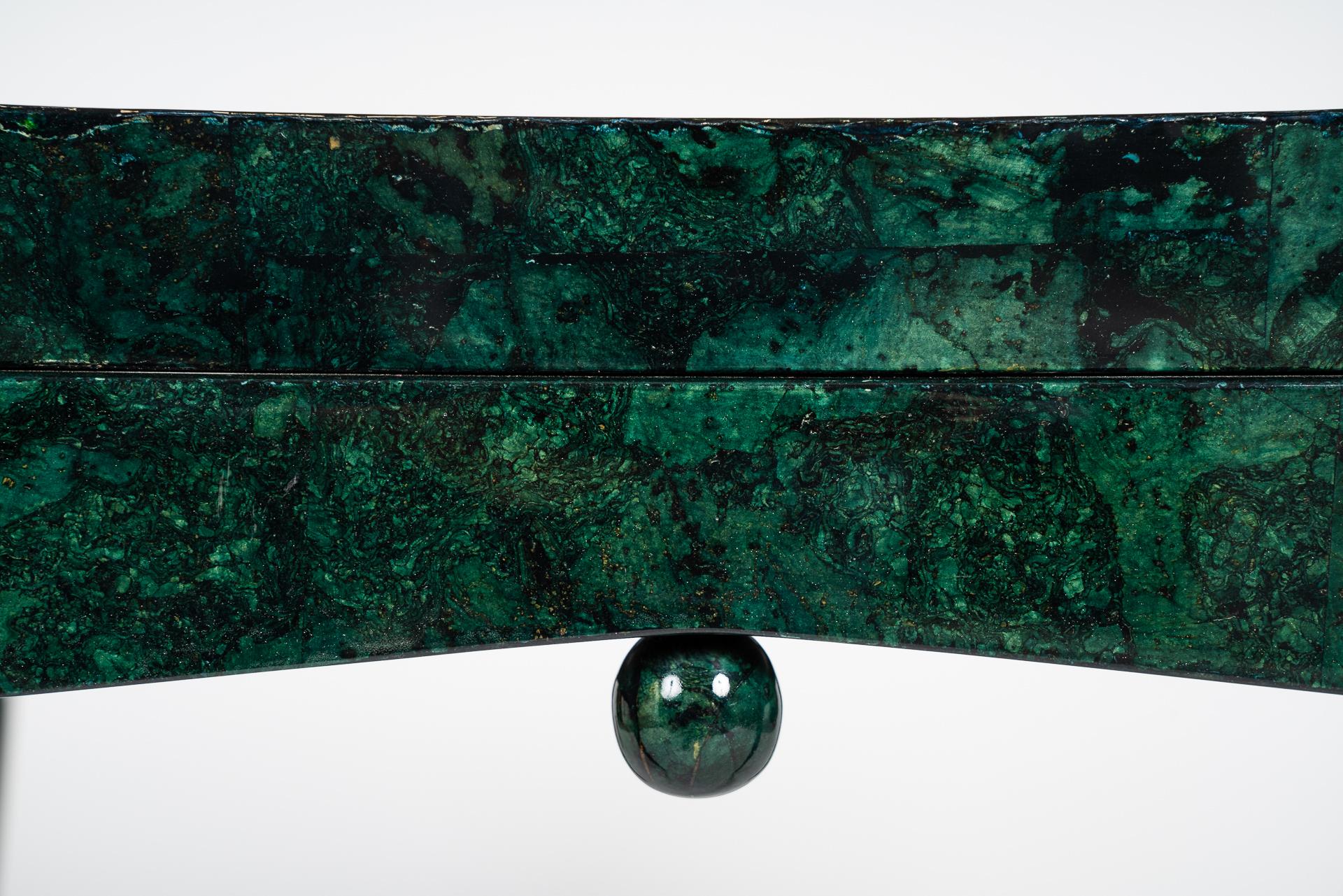 European Green Side Table Pilati Design For Sale