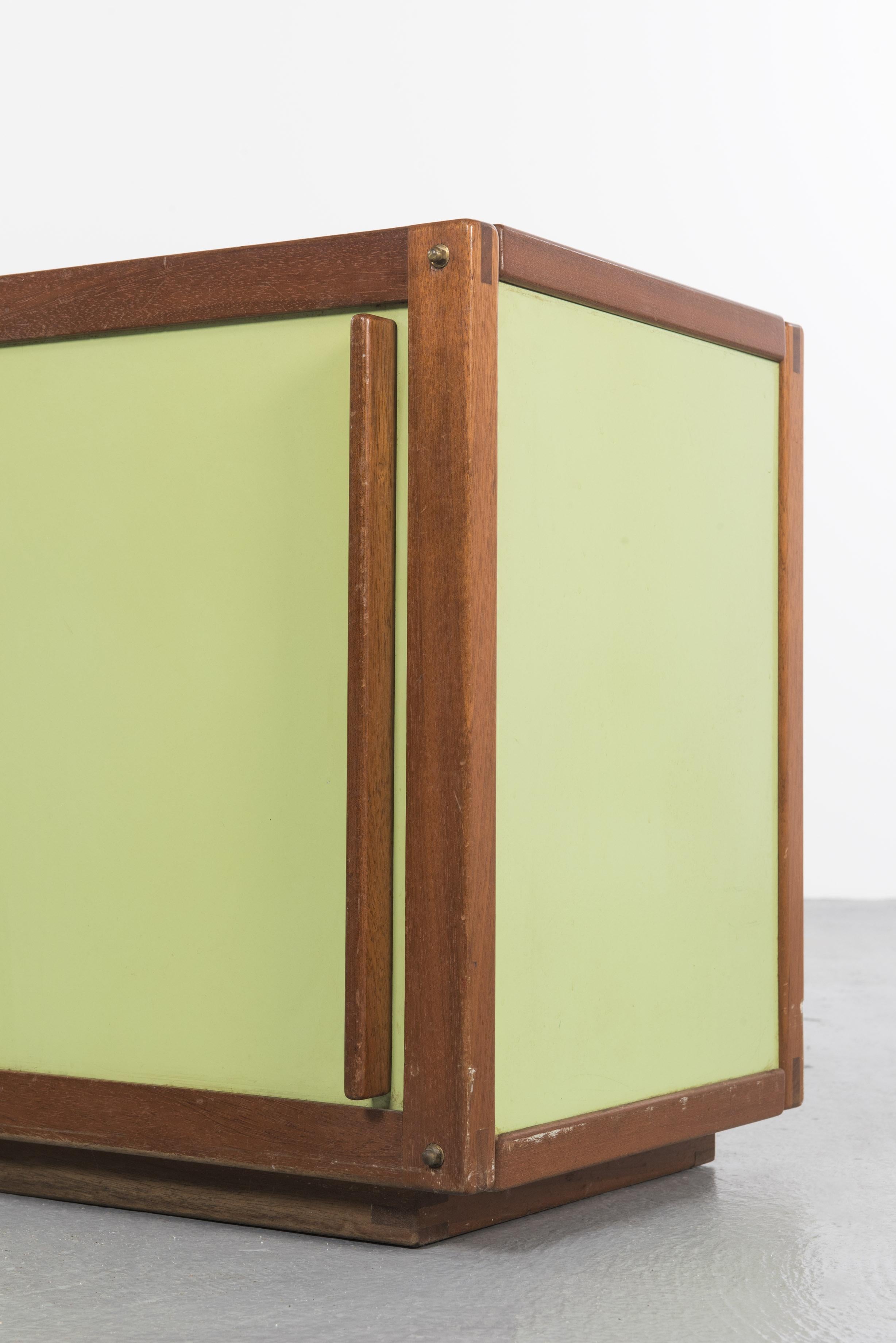 Green Sideboard by André Sornay, circa 1955 2