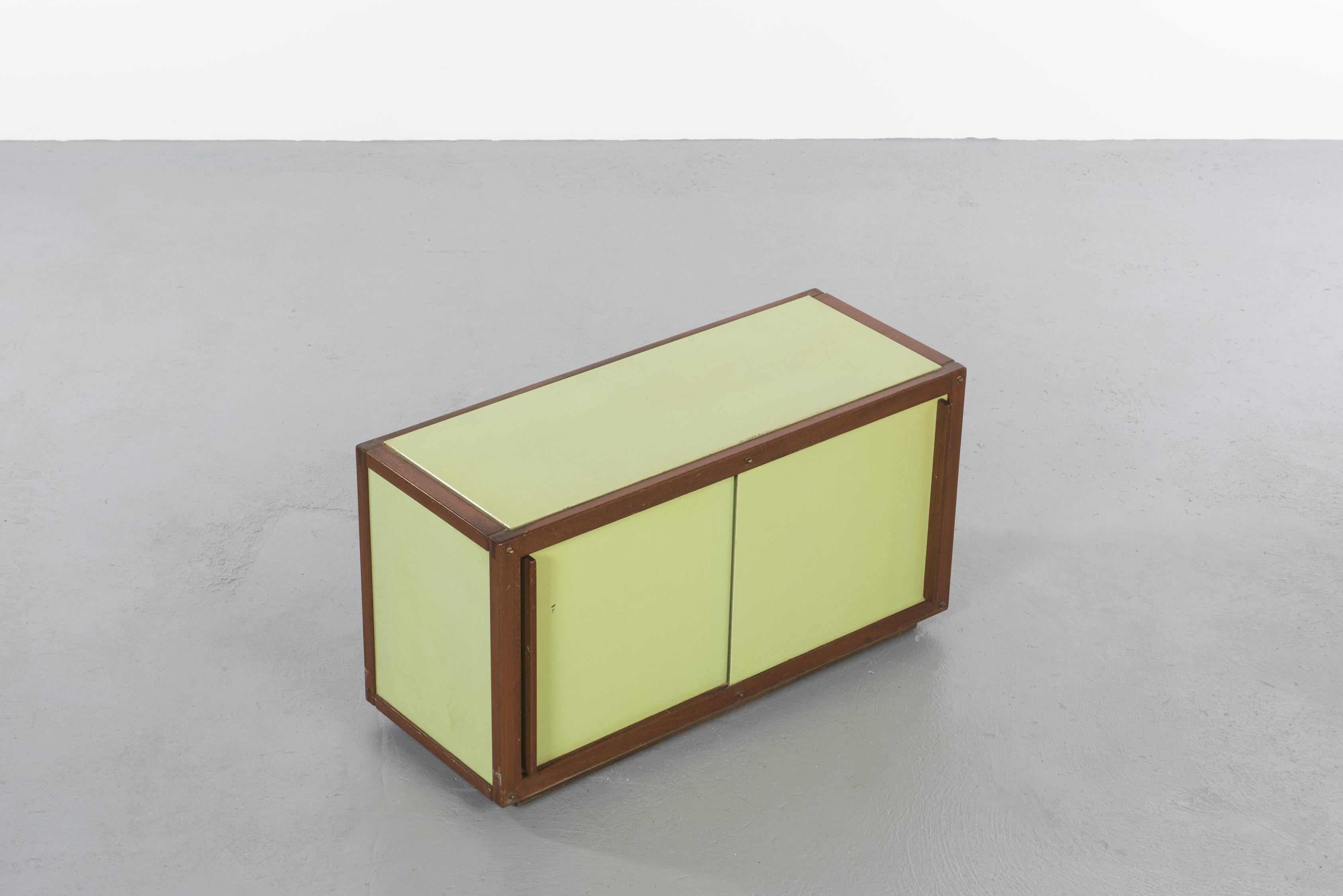 French Green Sideboard by André Sornay, circa 1955