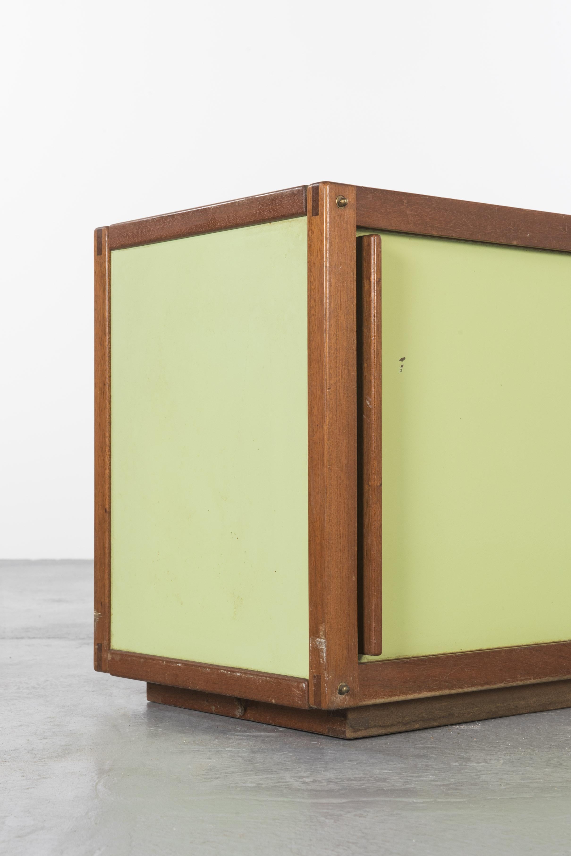 Mid-20th Century Green Sideboard by André Sornay, circa 1955