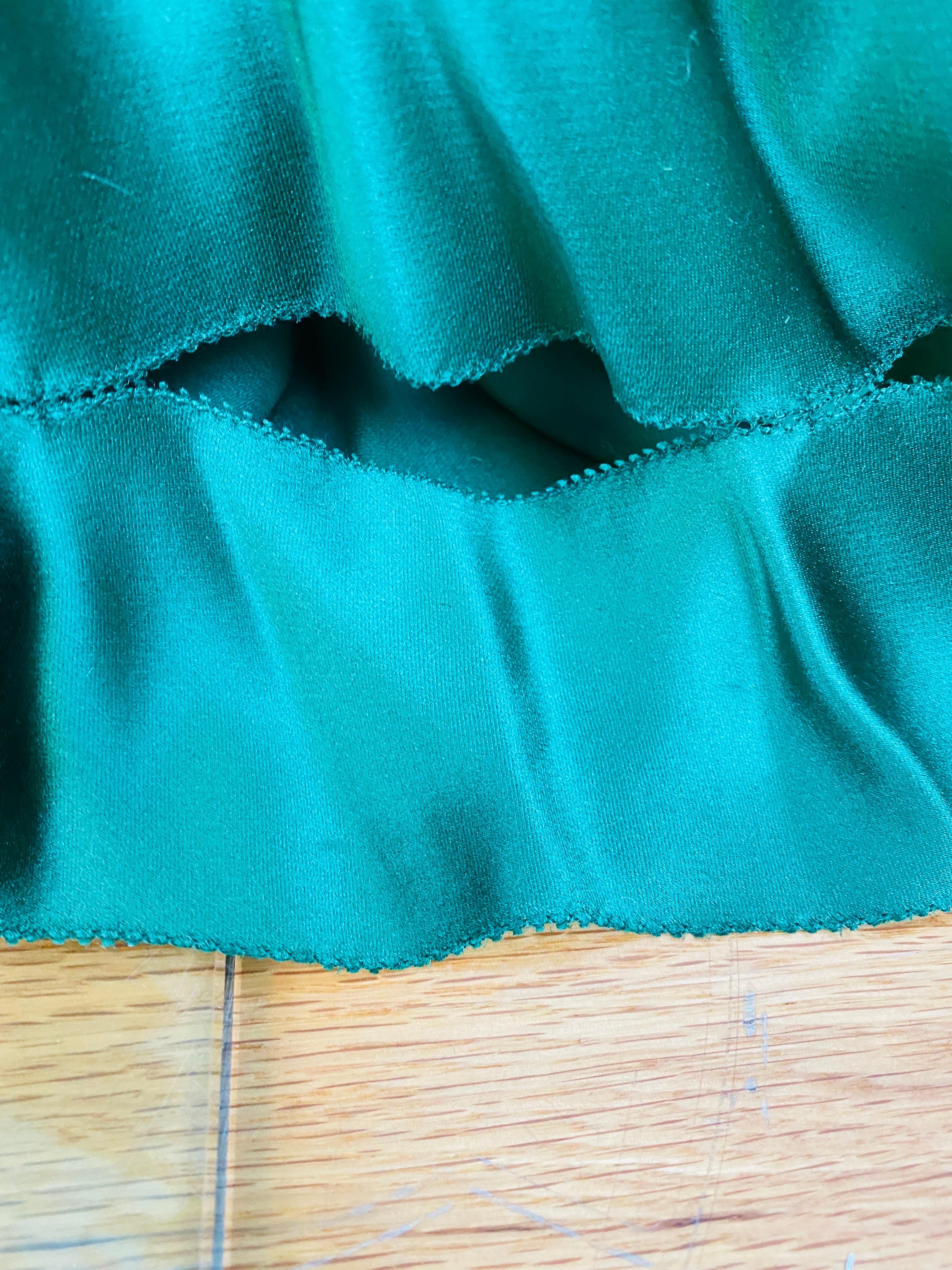 Green Silk Vintage S/S 2004 Roberto Cavalli Maxi Slip Dress Gown Mermaid Hem For Sale 15