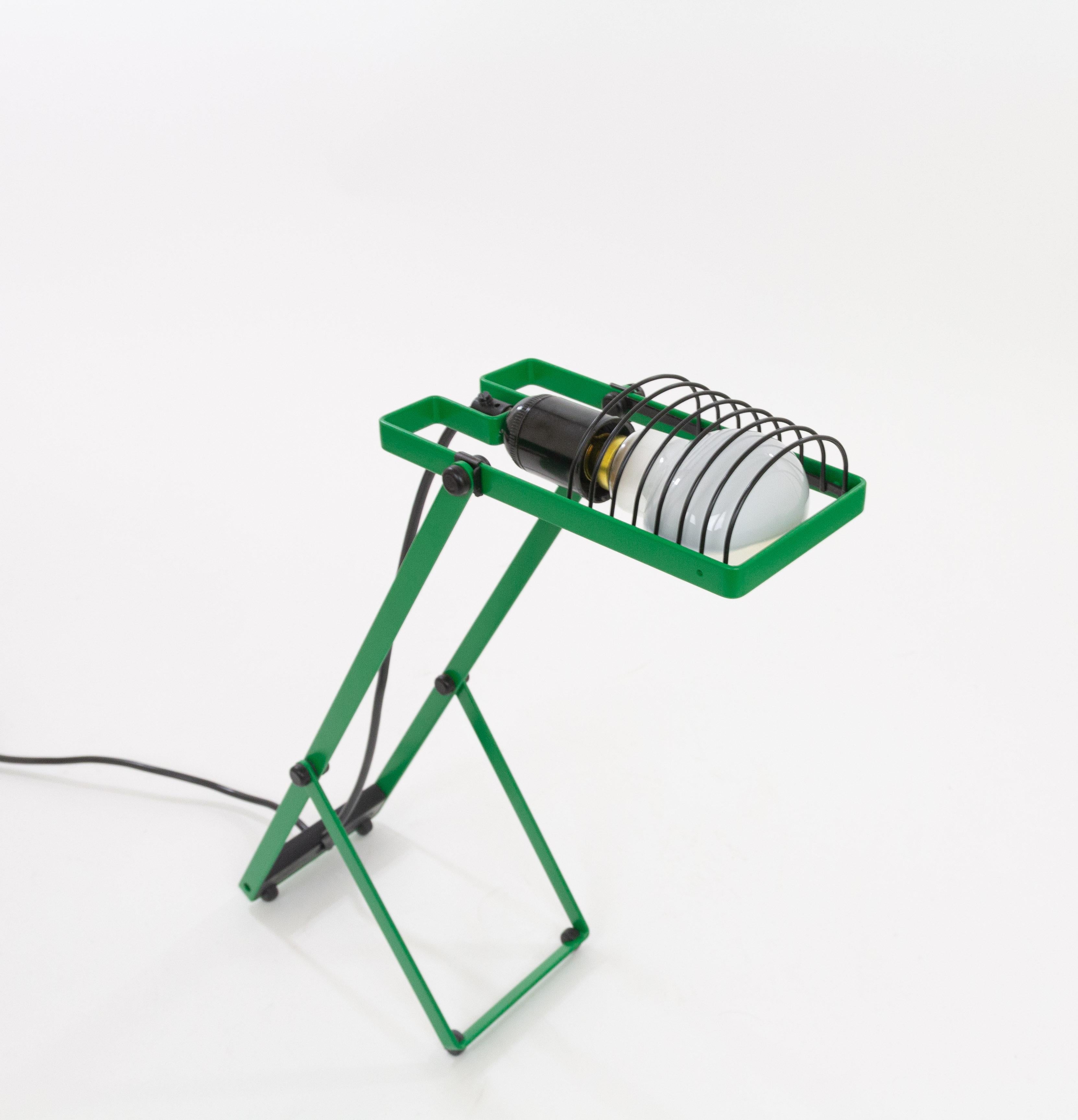 Italian Green Sintesi Table Lamp  by Ernesto Gismondi for Artemide, 1970s For Sale