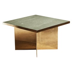 Green Slate Handcrafted Coffee Table Signed by Novocastrian