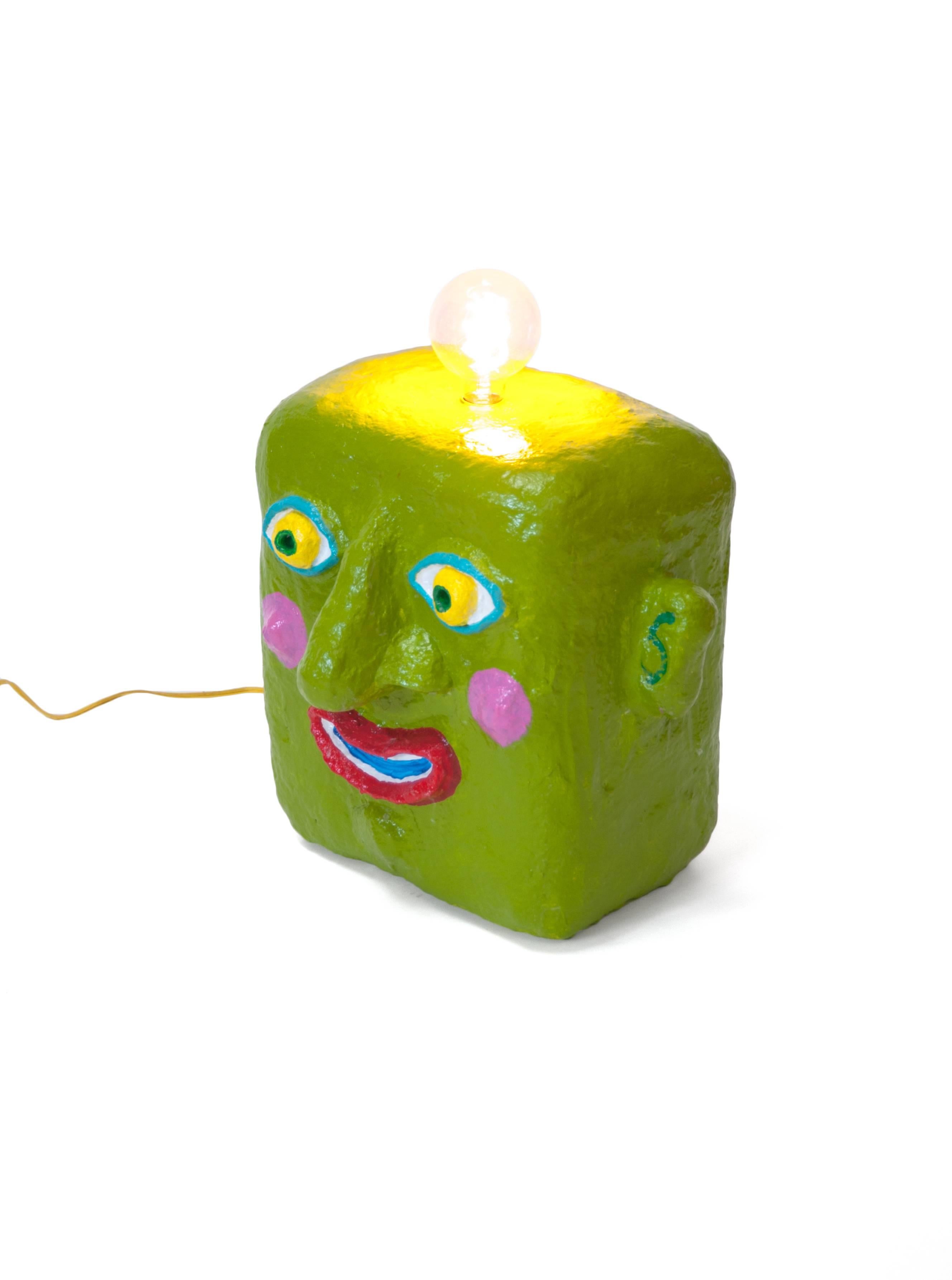 American Green Smile Lamp by Brett Douglas Hunter, USA, 2018 For Sale