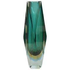 Green Sommerso Vase by Mandruzzato FINAL CLEARANCE SALE