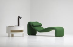 Sedia lounge Djinn di Olivier Mourgue per Airborne 1964, in stile green space age