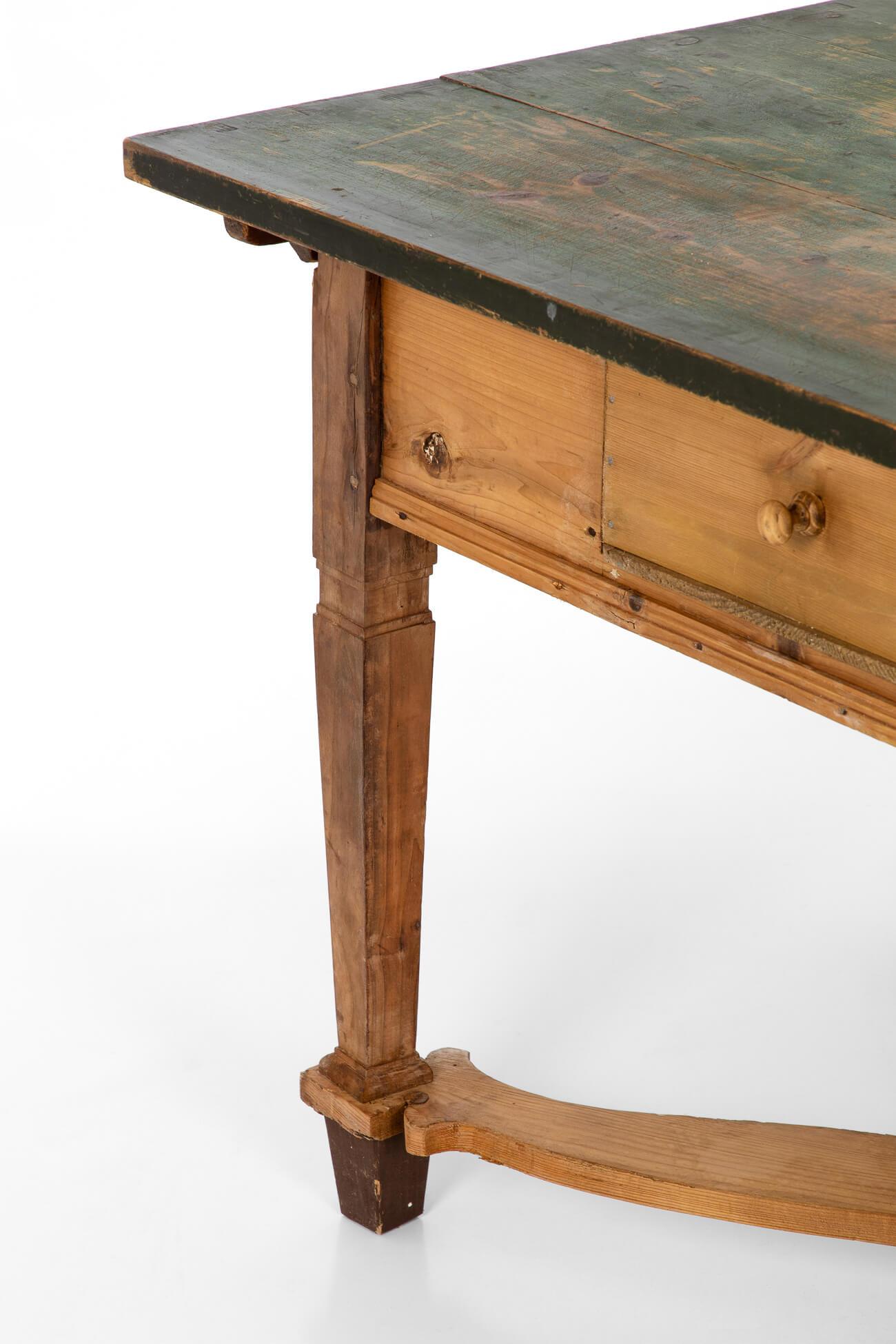 19th Century Green Spanish Preparation Table For Sale