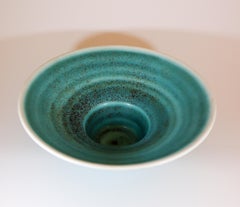 Cuenco moteado verde - Gunnar Nylund - Rörstrand - Midcentury Modern