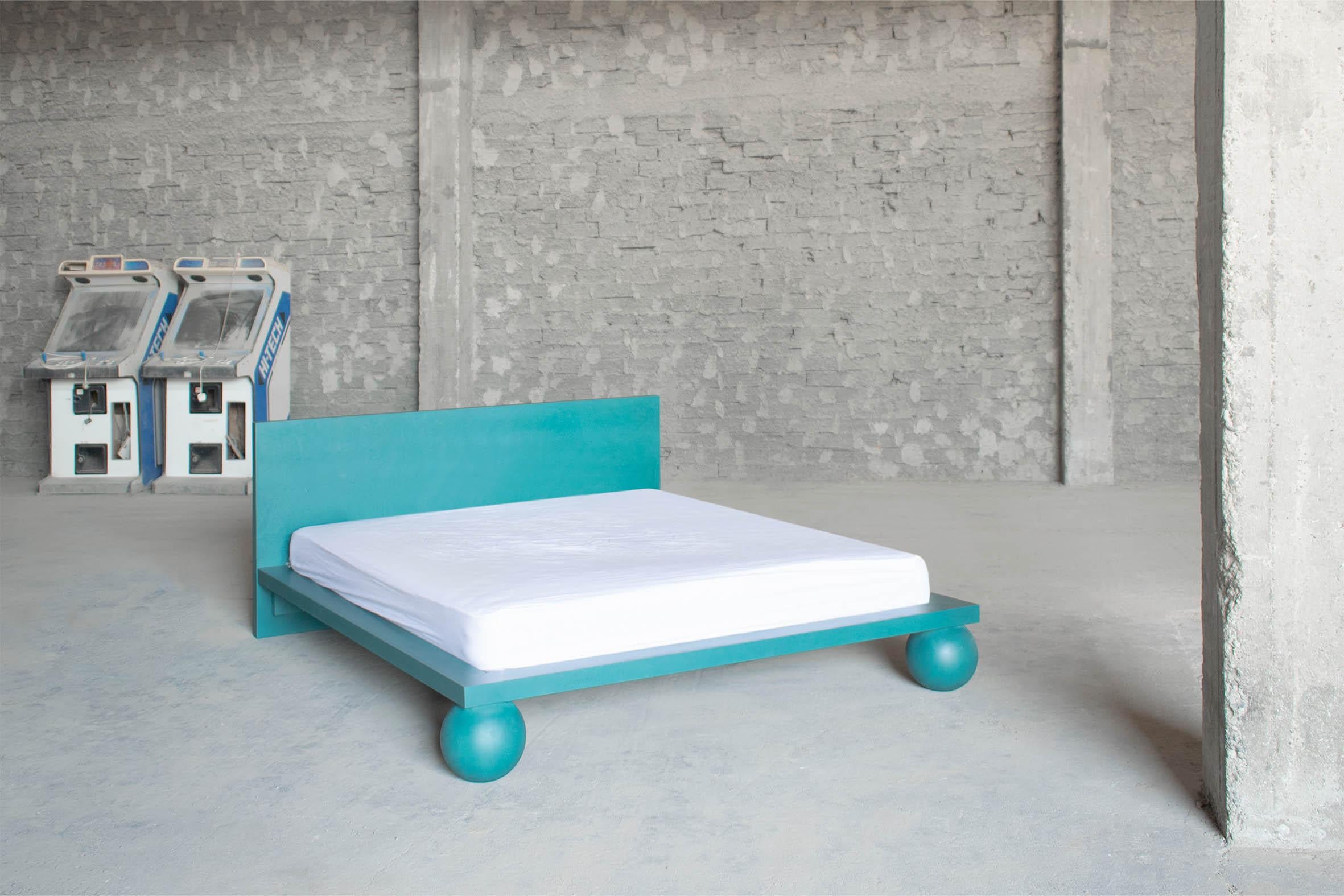 Post-Modern Green Sphere Bed by Studio Christinekalia For Sale