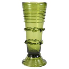 Green Spiral Vase