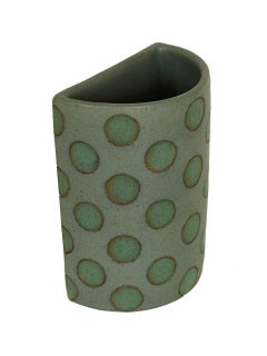 Green Split Polka Dot Vases by Matthew Ward