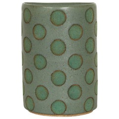 Green Split Polka Dot Vases by Matthew Ward