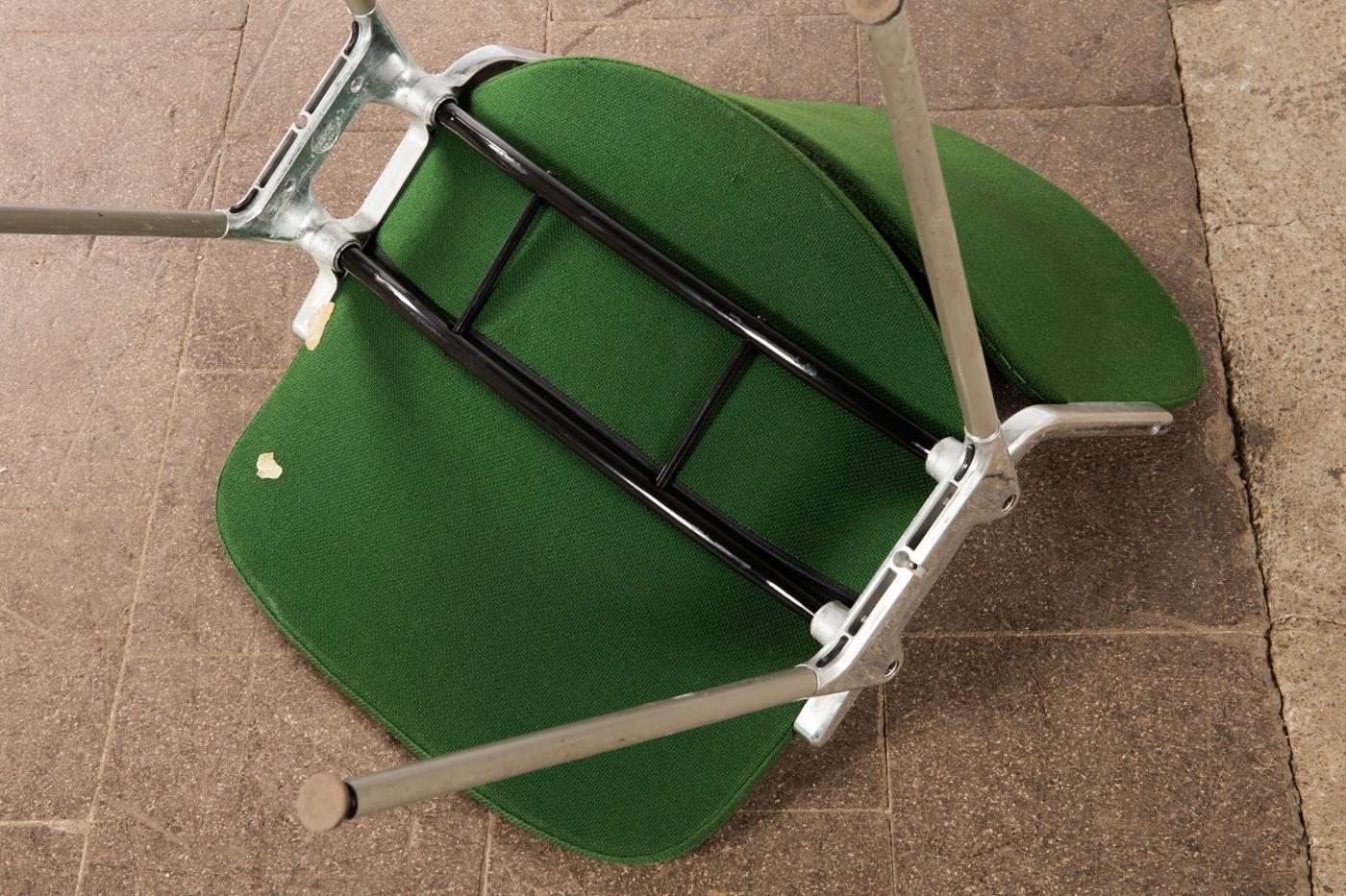 Green Stackable Chairs by Giancarlo Piretti for Castelli For Sale 2