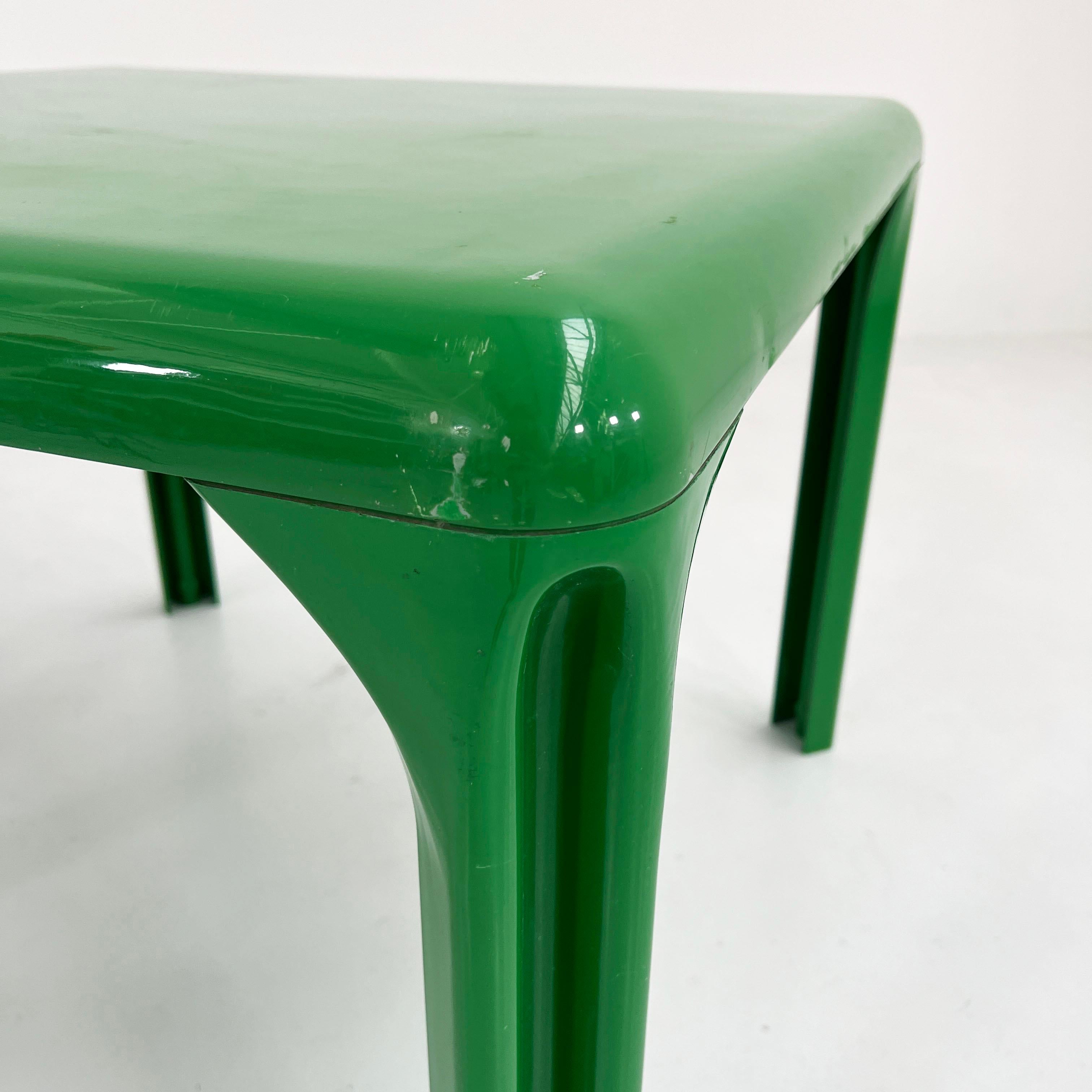 Plastic Green Stadio 100 Dining Table by Vico Magistretti for Artemide, 1970s