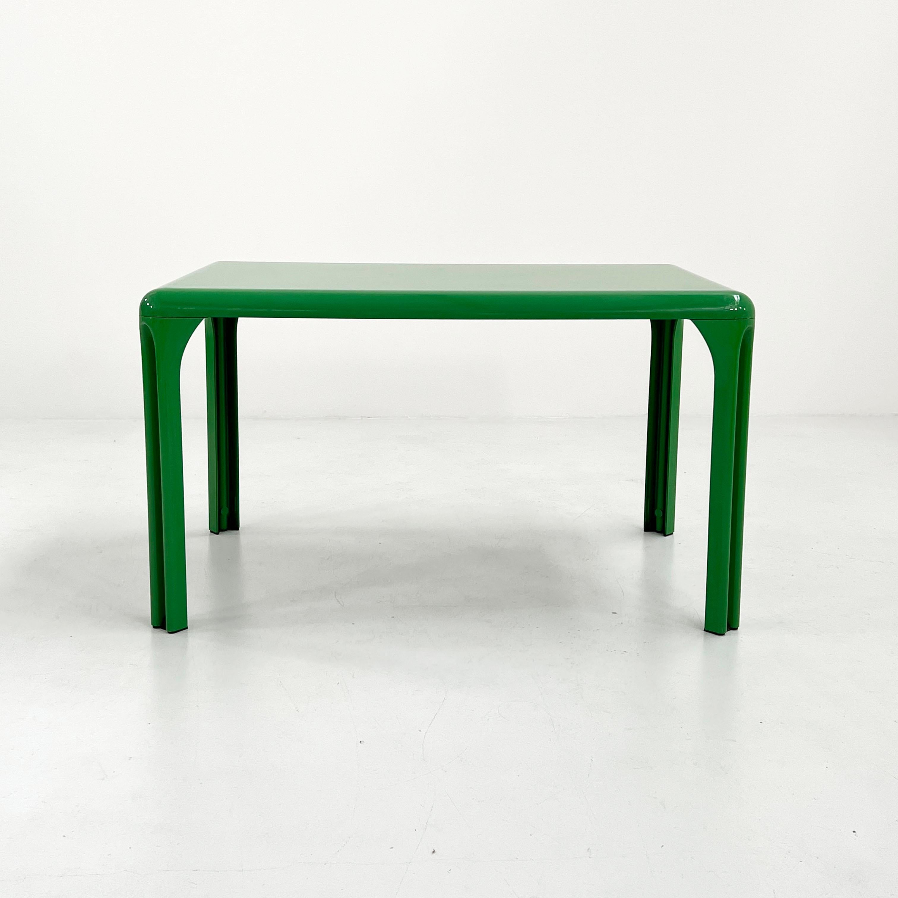 Mid-Century Modern Green Stadio 120 Dining Table by Vico Magistretti for Artemide, 1970s