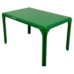 Green Stadio 120 Dining Table by Vico Magistretti for Artemide, 1970s