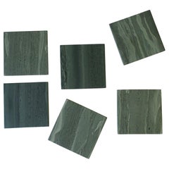 Green Stone Coaster Set