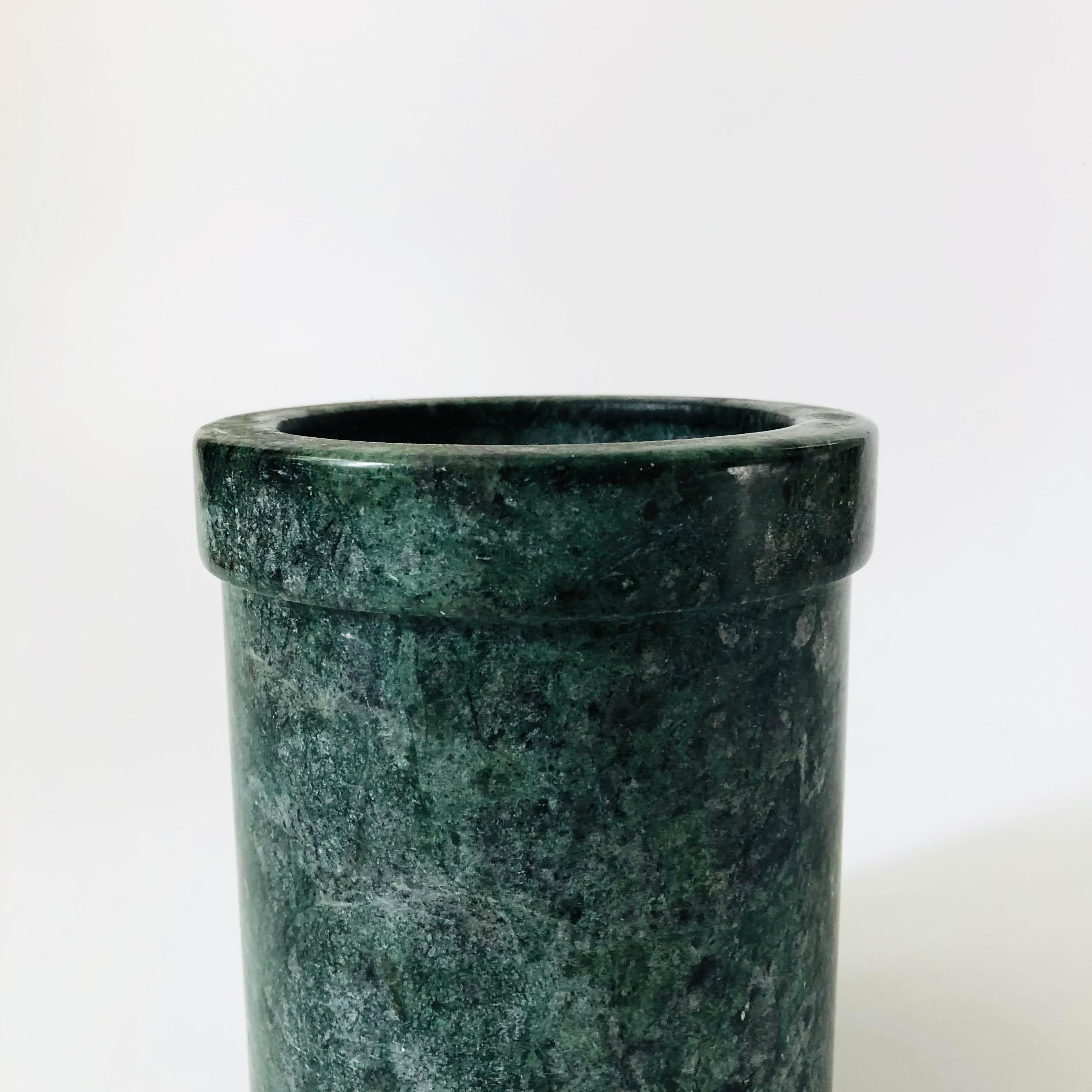 Organic Modern Green Stone Utensil Holder
