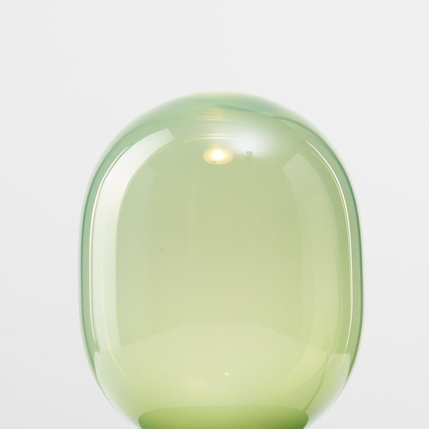 Modern Green Stratos Capsule Table Light by Dechem Studio