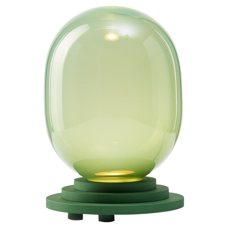 Lampe de bureau à capsule Stratos verte par Dechem Studio en vente