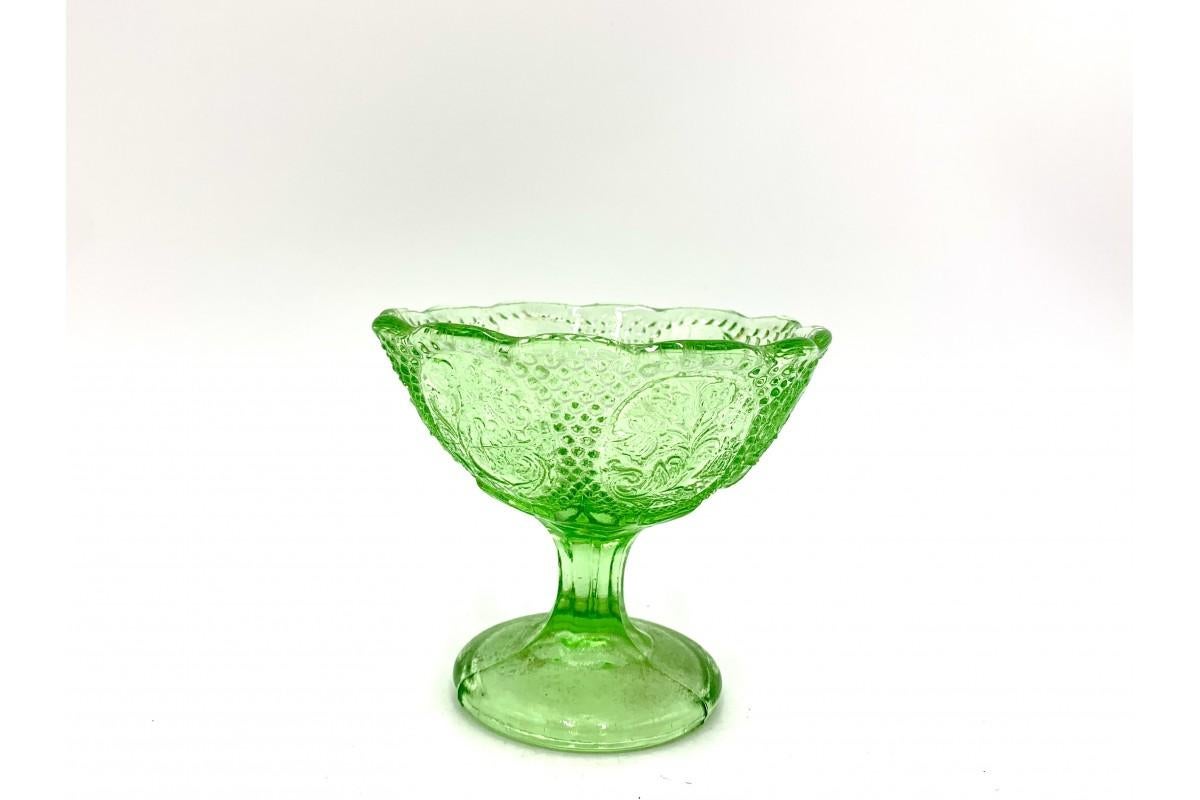 vintage glass sugar bowl