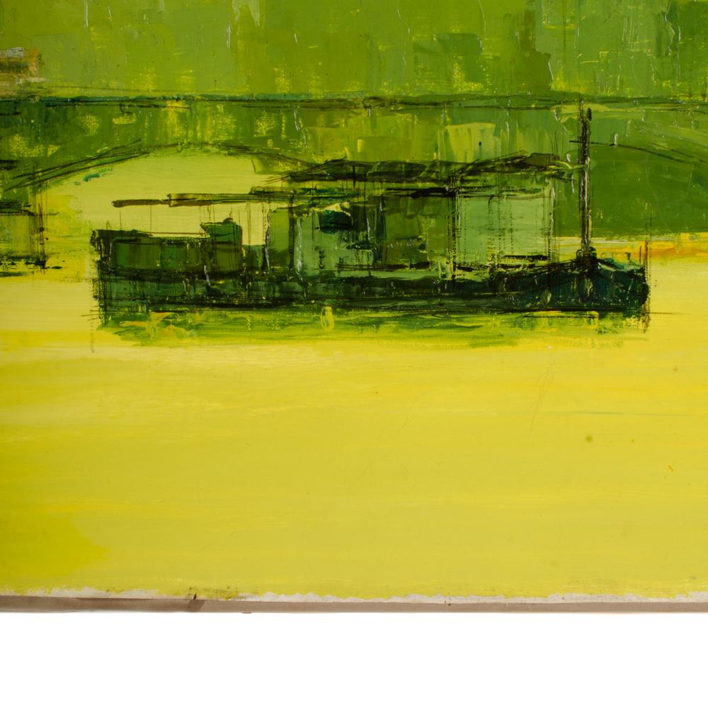 Green Sunset on the Thames For Sale 5