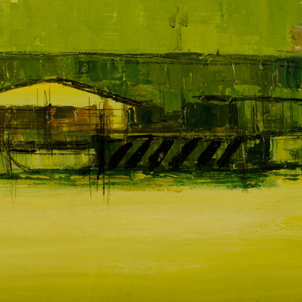 Green Sunset on the Thames For Sale 4