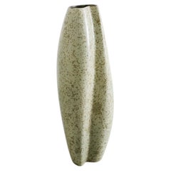 Vase en céramique verte suédoise du milieu du siècle par Hans Hedberg pour Bio, années 1950