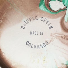 Green Swirl Ceramic Touring Pottery Vase