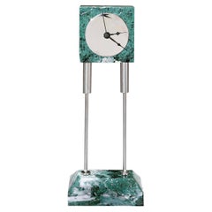 Green Table Clock 2B by David Palterer