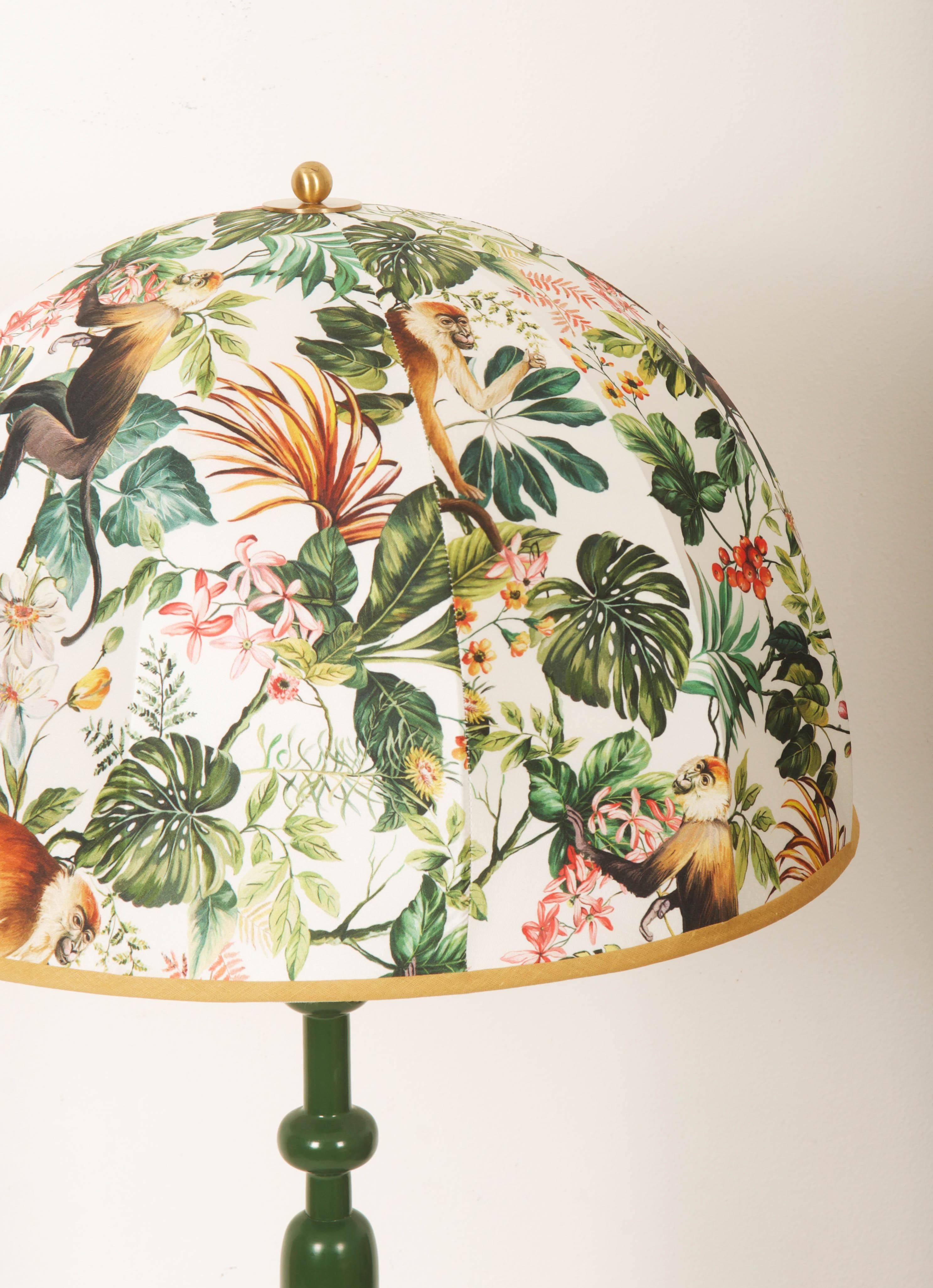Swedish Green Table Lamp 2563 by Josef Frank For Sale