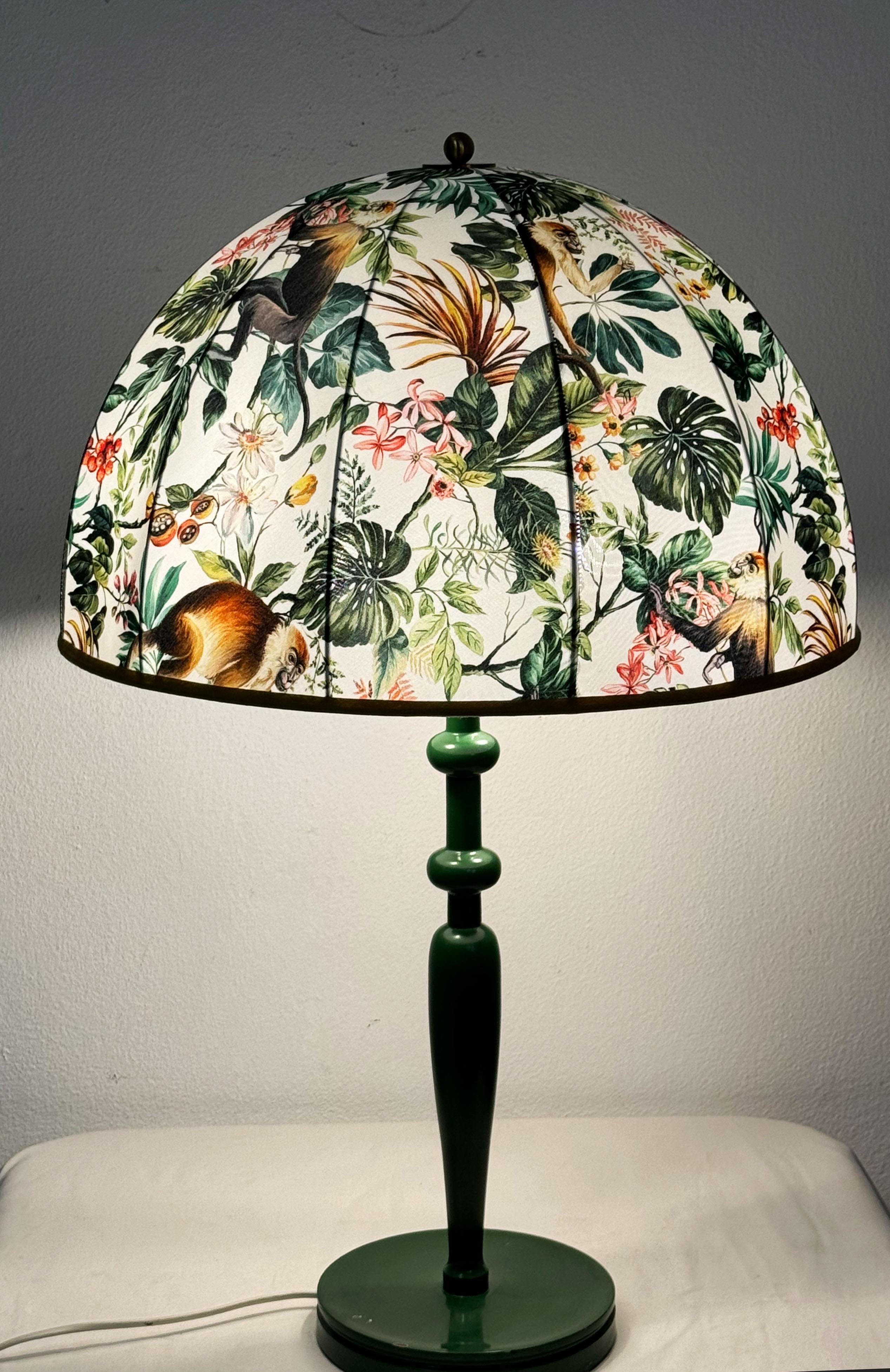 Green Table Lamp 2563 by Josef Frank In Good Condition For Sale In Vienna, AT