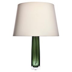 Green Table Lamp by Carl Fagerlund Orrefors, Sweden, 1960s